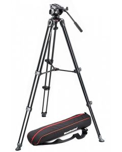 حامل تصوير من مانفروتو
Manfrotto Tripod with fluid video head Lightweight with Side Lock 