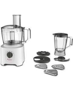 Moulinex Food Processor, 800 Watts, with 6 Attachments (FP247127-A)