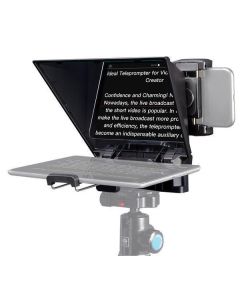 FEELWORLD TP2A Portable 8-inch Teleprompter supports up to 8" Smartphone/Tablet Prompting Smartphone DSLR Shooting with Remote Control & Lens Adapter Rings (FEELWORLD-TP2A)