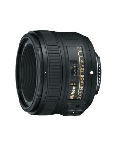 العدسة الثابتة نيكور آي أف أس من نيكون 50 ملم أف/1.8 جي
NIKON Fixed AF-S Nikkor 50mm-front