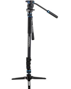 Benro MCT28AF Monopod with Flip Locks, 3-Leg Base, and S2 Video Head (BENRO-MCT28AFS2)