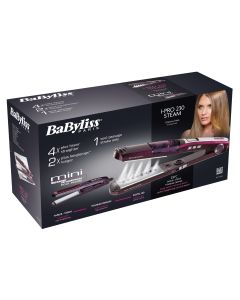 BABYLISS STEAM STRAIGHTNER NANO TITANIUM CERAMIC + GIFT MINI TRAVEL STRAIGHTNER (BABST396SDE)