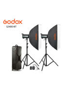 GODOX QS400-KIT STUDIO LIGHT KIT + 2 Light Stand (QS400II-KIT)