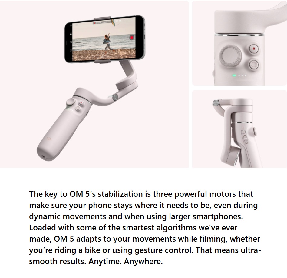 DJI OM5 powerful motors