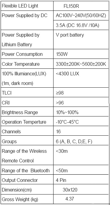 Flexible LED Light FL150S